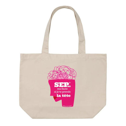 Grand sac Tête en Nuages Seplavie en coton bio, cadeau pour proche ou aidant SEP