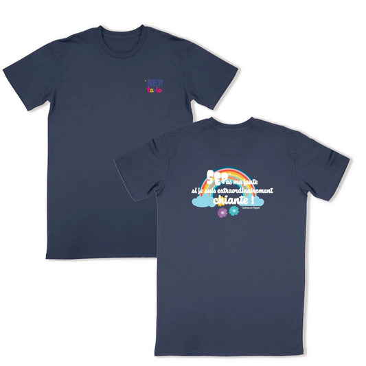 Tee-shirt unisexe Extra Noir/Bleu marine