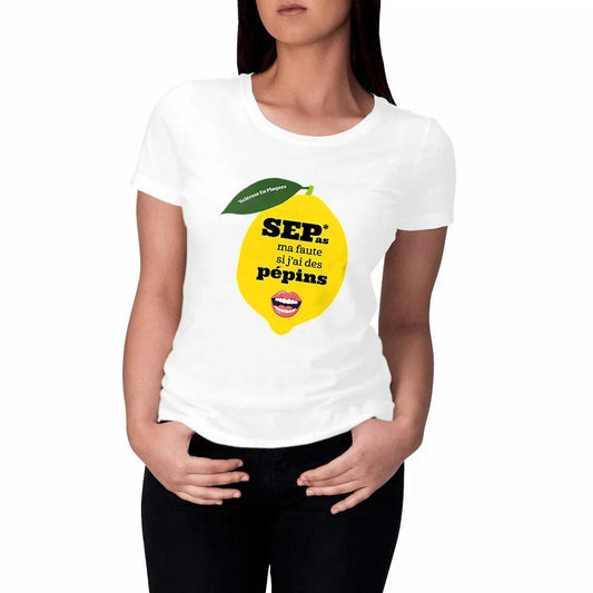 T-shirt femme Pépin de Vie Seplavie, design positif pour vivre avec la sclérose en plaques et les maladie invisibles