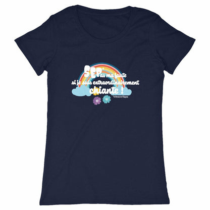 T-shirt femme bleu marine Après la pluie Seplavie bleu marine, cadeau pour personne avec la SEP