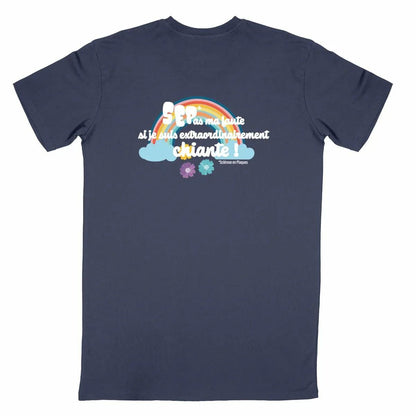 T-shirt unisexe Après la pluie Seplavie bleu marine dos, marque engagée SEP coton bio