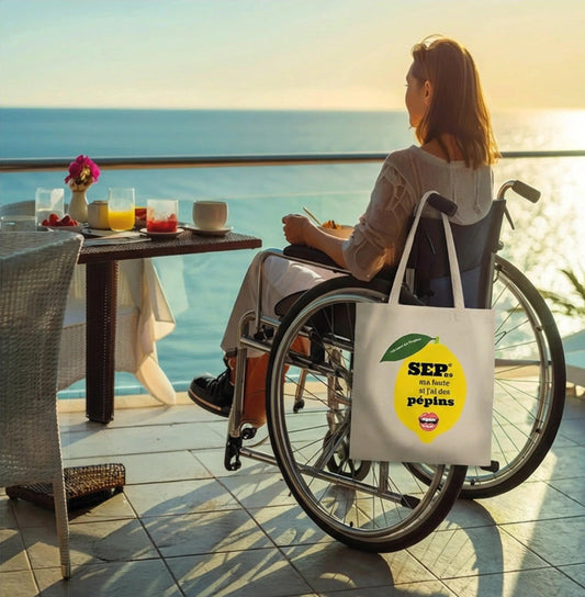Tote bag Pépin de Vie Seplavie, cadeau pour proches et aidants SEP coton bio