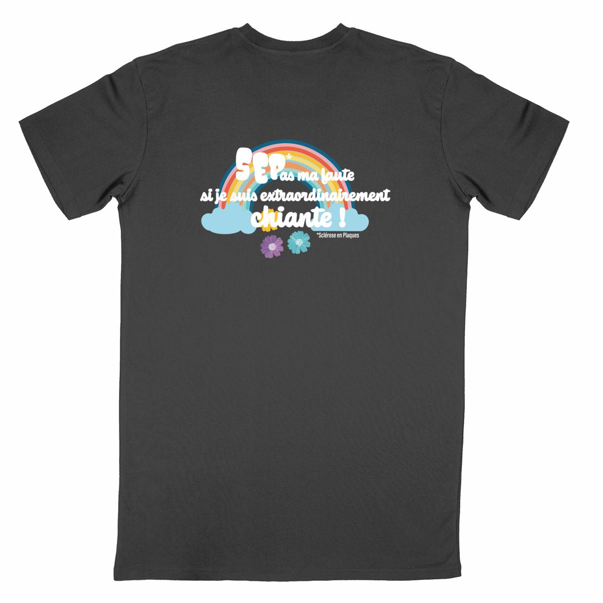 Tee-shirt unisexe Extra Noir/Bleu marine - dos_noir