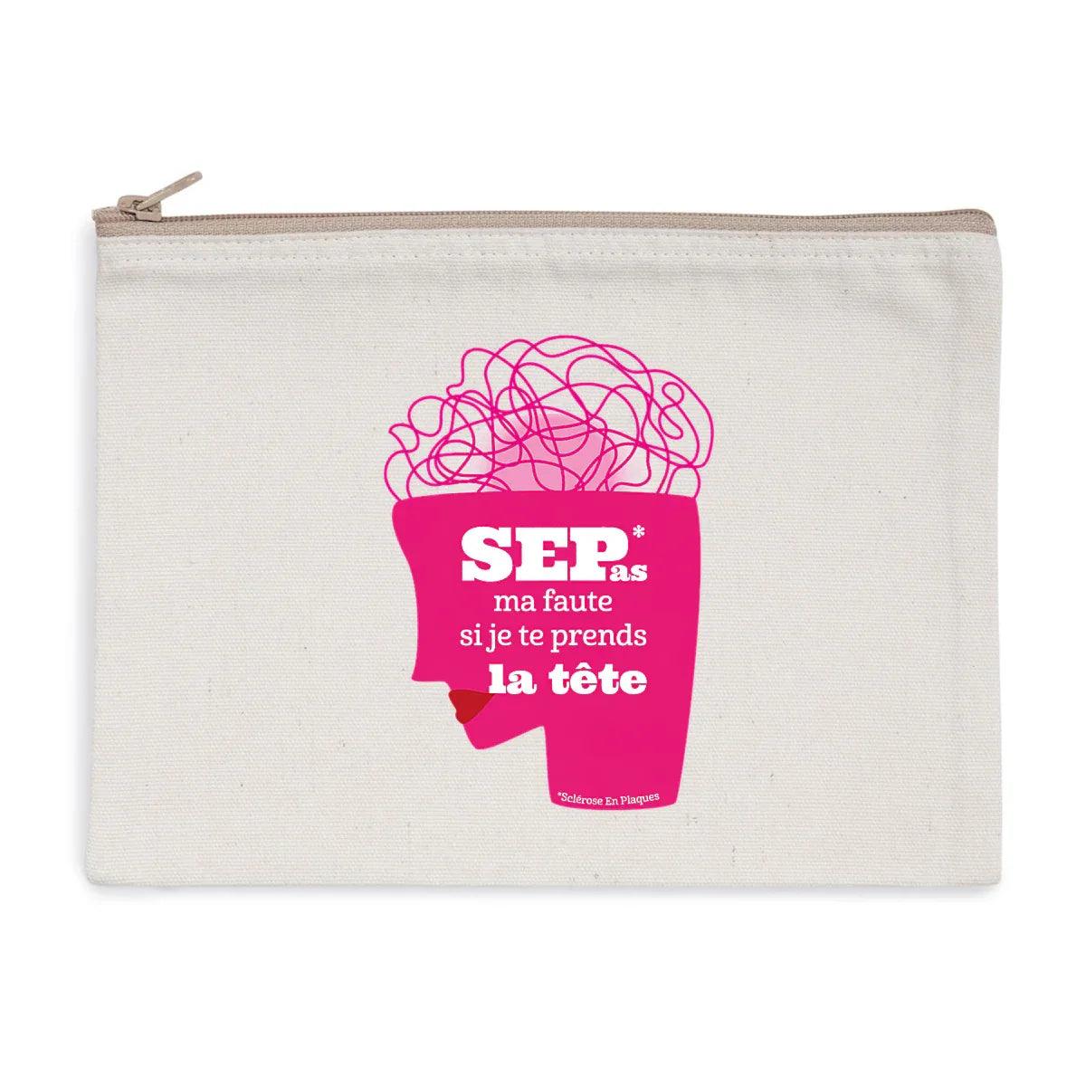 Trousse Tête en Nuages Seplavie en coton bio, cadeau pour proche ou aidant SEP