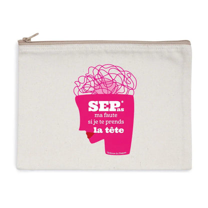 Trousse Tête en Nuages Seplavie en coton bio, cadeau pour proche ou aidant SEP